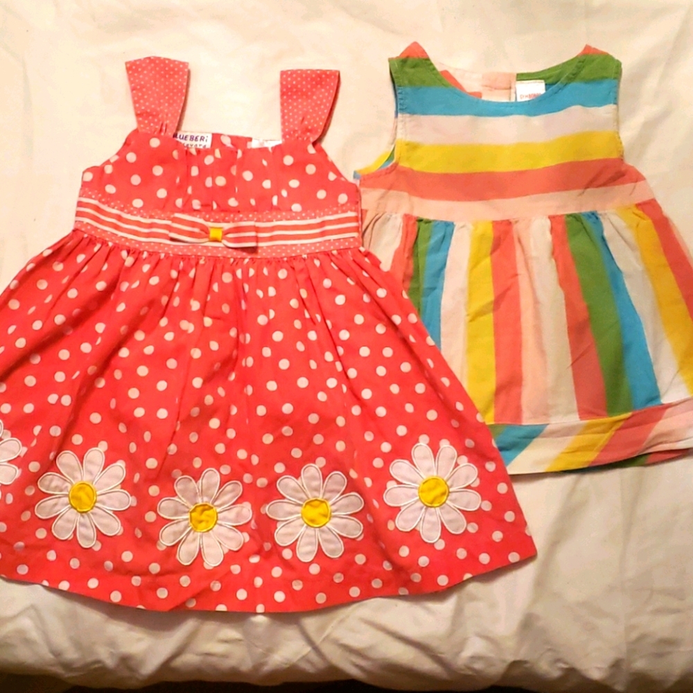 Toddler Girls Dress and Top Sz 2T & 24m